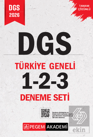 2026 DGS Tamamı Çözümlü Türkiye Geneli 1-2-3 (3lü Deneme Seti) Kolekti