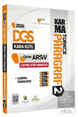 2026 DGS Türkçenin Kara Kutusu PARAGRAF 2 KARMA ÖSYM Çıkmış Soru Banka