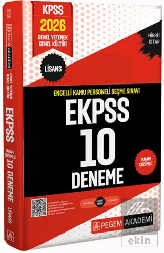 2026 E-KPSS Engelli Kamu Personeli Seçme Sınavı Tamamı Çözümlü 10 Dene