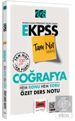 2026 E-KPSS Tam Not Serisi Coğrafya Hem Konu Hem Soru Özet Ders Notu