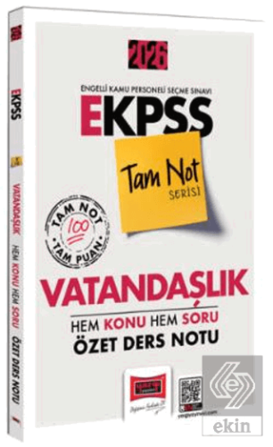2026 E-KPSS Tam Not Serisi Vatandaşlık Hem Konu Hem Soru Özet Ders Not