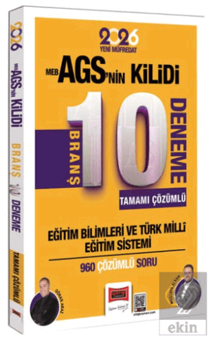 2026 Eğitim Bilimleri MEB-AGSnin Kilidi Tamamı Çözümlü 10 Branş Deneme