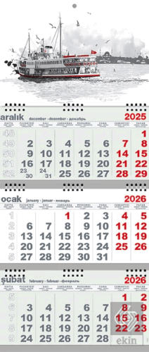 2026 Gemici Takvim - Yolcu Gemisi