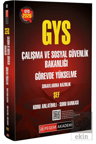 2026 GYS Çalışma ve Sosyal Güvenlik Bakanlığı Görevde Yükselme Sınavla