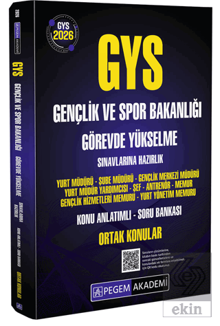 2026 GYS Gençlik ve Spor Bakanlığı Görevde Yükselme Sınavlarına Hazırl