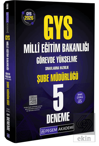 2026 GYS MEB Görevde Yükselme Sınavlarına Hazırlık Tamamı Çözümlü 5 De