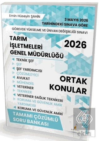 2026 GYS ÜDS Tarım İşletmeleri Genel Müdürlüğü Ortak Konular Soru Bank