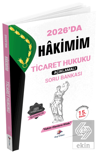 2026 Hakimlik Hakimim Ticaret Hukuku Soru Bankası