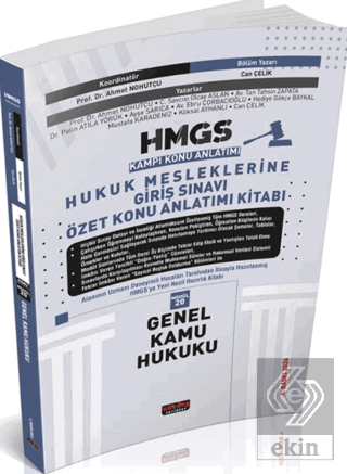 2026 HMGS Genel Kamu Hukuku Özet Konu Anlatımı