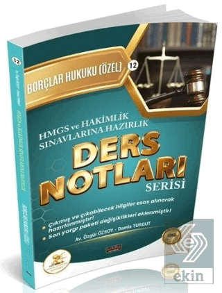 2026 HMGS Hakimlik HUKAL Borçlar Hukuku Özel Hükümler Ders Notları