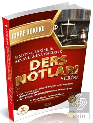 2026 HMGS Hakimlik HUKAL İdare Hukuku Ders Notları