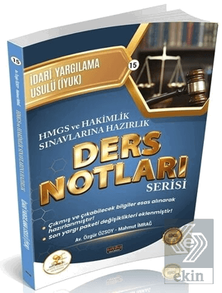 2026 HMGS Hakimlik HUKAL İdari Yargılama Usulü Ders Notları