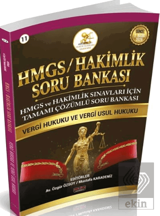 2026 HMGS Hakimlik Vergi Hukuku ve Vergi Usul Hukuku Soru Bankası