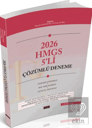 2026 HUKAL HMGS 5li Çözümlü Deneme Sınavı