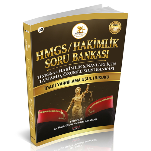 2026 HUKAL HMGS-HAKİMLİK İdari Yargılama Hukuku Soru Bankası