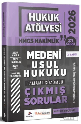 2026 Hukuk Atölyesi Hakimlik HMGS Hukuk Mesleklerine Giriş Sınavı Mede