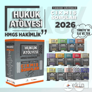 2026 Hukuk Atölyesi HMGS Hakimlik Tamamı Çözümlü Çıkmış Sorular Seti