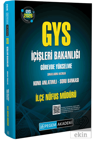 2026 İçişleri Bakanlığı Görevde Yükselme Sınavlarına Hazırlık İlçe Nüf