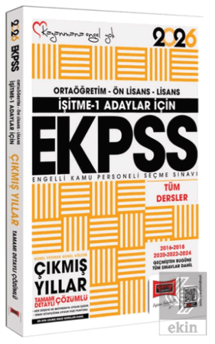 2026 İşitme 1 Adaylar İçin EKPSS GK-GY Tüm Dersler (2016-2024) Çıkmış 
