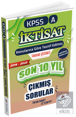 2026 KPSS A Grubu İktisat Çıkmış Sorular Son 10 Yıl Çözümlü