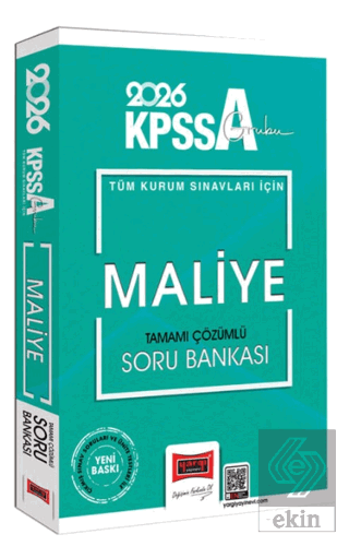 2026 KPSS-A Grubu Tüm Kurum Sınavları İçin Maliye Tamamı Çözümlü Soru Bankası