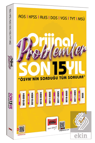 2026 KPSS AGS ALES DGS YGS TYT MSÜ Orijinal Problemler Son 15 Yıl Çıkm