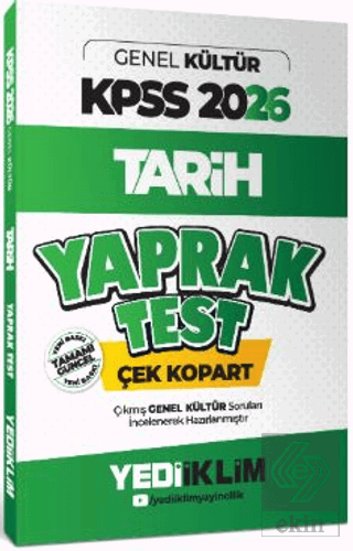 2026 KPSS - AGS Genel Kültür Tarih Çek Kopart Yaprak Test
