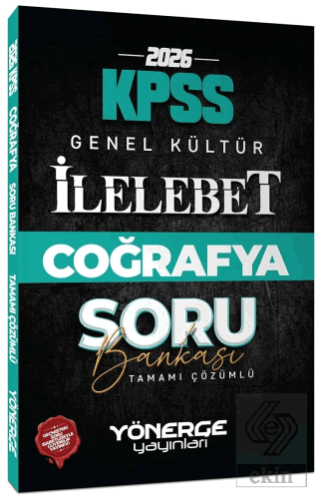 2026 KPSS Coğrafya İlelebet Soru Bankası