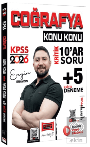 2026 KPSS Coğrafya Konu Konu Kritik 10ar Soru +5 Kritik Deneme Sınavı