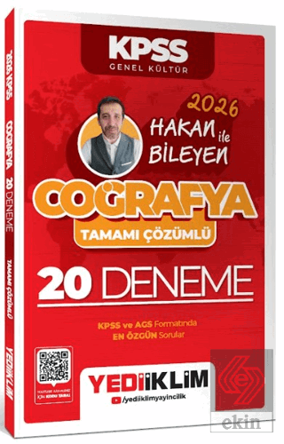 2026 KPSS Coğrafya Tamamı Çözümlü 20 Deneme