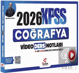 2026 KPSS Coğrafya Video Ders Notları