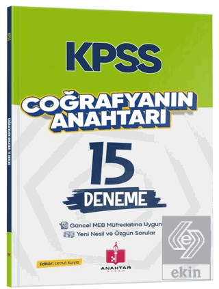 2026 KPSS Coğrafyanın Anahtarı 15 Deneme