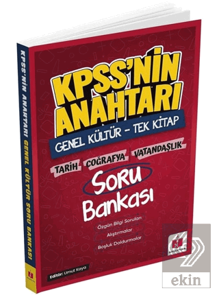 2026 KPSS Genel Kültür Anahtar Sorular Alıştırma Kitabı Kolektif Anaht