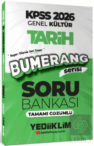 2026 KPSS Genel Kültür Bumerang Tarih Tamamı Çözümlü Soru Bankası