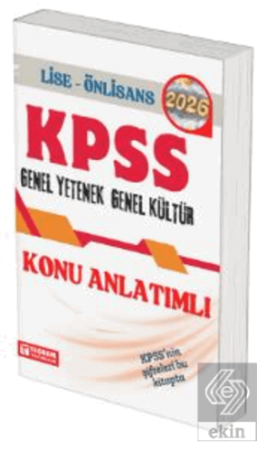 2026 KPSS Genel Kültür Genel Yetenek Lise ve Önlisans Konu Anlatımlı