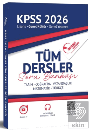 2026 KPSS Genel Kültür Yetenek Tüm Dersler Tek Kitap Soru Bankası
