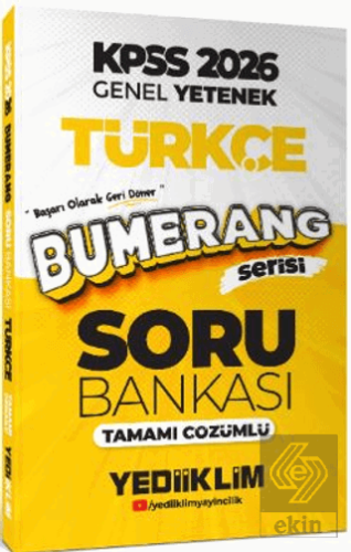 2026 KPSS Genel Yetenek Bumerang Türkçe Tamamı Çözümlü Soru Bankası