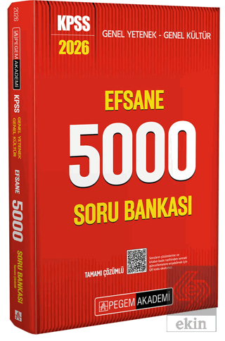 2026 KPSS Genel Yetenek Genel Kültür Efsane 5000 Tamamı Çözümlü Soru B