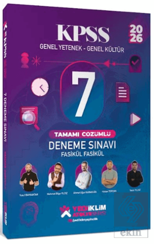 2026 KPSS Genel Yetenek - Genel Kültür Fasikül Fasikül 7 Deneme Sınavı Tamamı Çözümlü