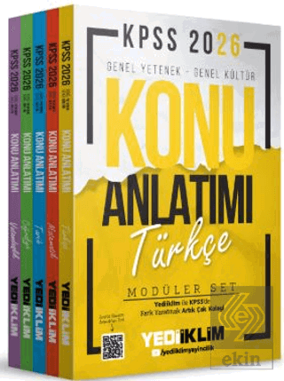 2026 KPSS Genel Yetenek - Genel Kültür Konu Anlatımı Modüler Set ( 5 K
