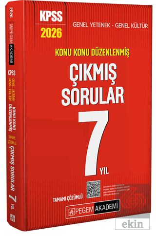 2026 KPSS Genel Yetenek Genel Kültür Konu Konu Düzenlenmiş Tamamı Çözümlü Çıkmış Sorular 7 Yıl