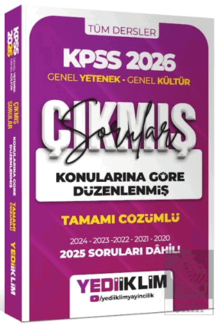 2026 KPSS Genel Yetenek Genel Kültür Konularına Göre Düzenlenmiş Tamam