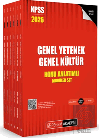 2026 KPSS Genel Yetenek Genel Kültür Lisans Konu Anlatımlı Modüler Set