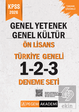 2026 KPSS Genel Yetenek Genel Kültür Lise-Ön Lisans Tamamı Çözümlü Tür