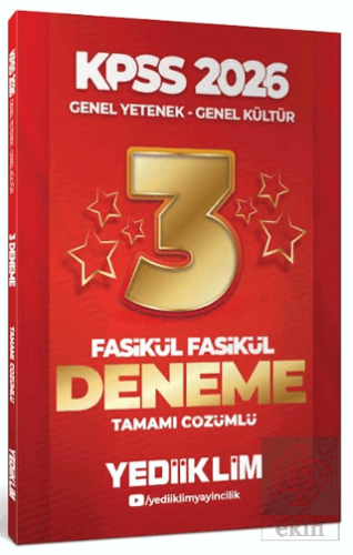 2026 KPSS Genel Yetenek Genel Kültür Tamamı Çözümlü Fasikül Fasikül 3 