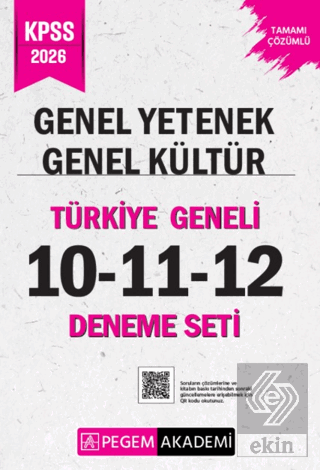 2026 KPSS Genel Yetenek Genel Kültür Tamamı Çözümlü Türkiye Geneli 10-
