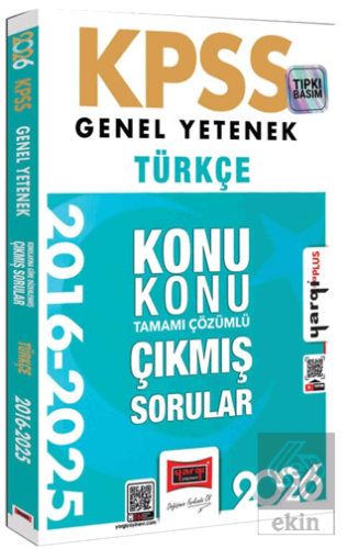 2026 KPSS Genel Yetenek Türkçe 2016 - 2026 Konu Konu Tamamı Çözümlü Çı