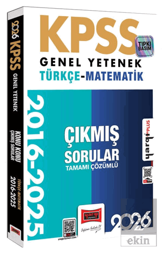2026 KPSS Genel Yetenek Türkçe Matematik 2016 2026 Konu Konu Tamamı Çö