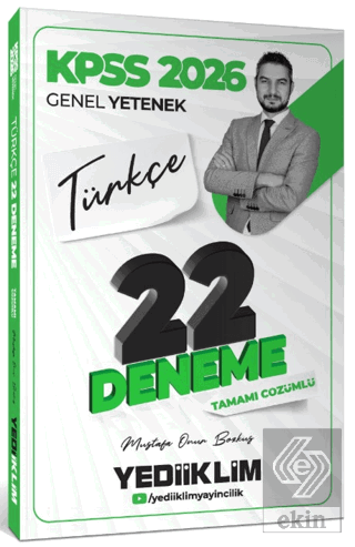 2026 KPSS Genel Yetenek Türkçe Tamamı Çözümlü 22 Deneme Sınavı