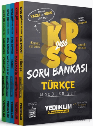 2026 KPSS GY-GK Tamamı Hem Yazılı Hem Video Çözümlü Modüler Set Soru B